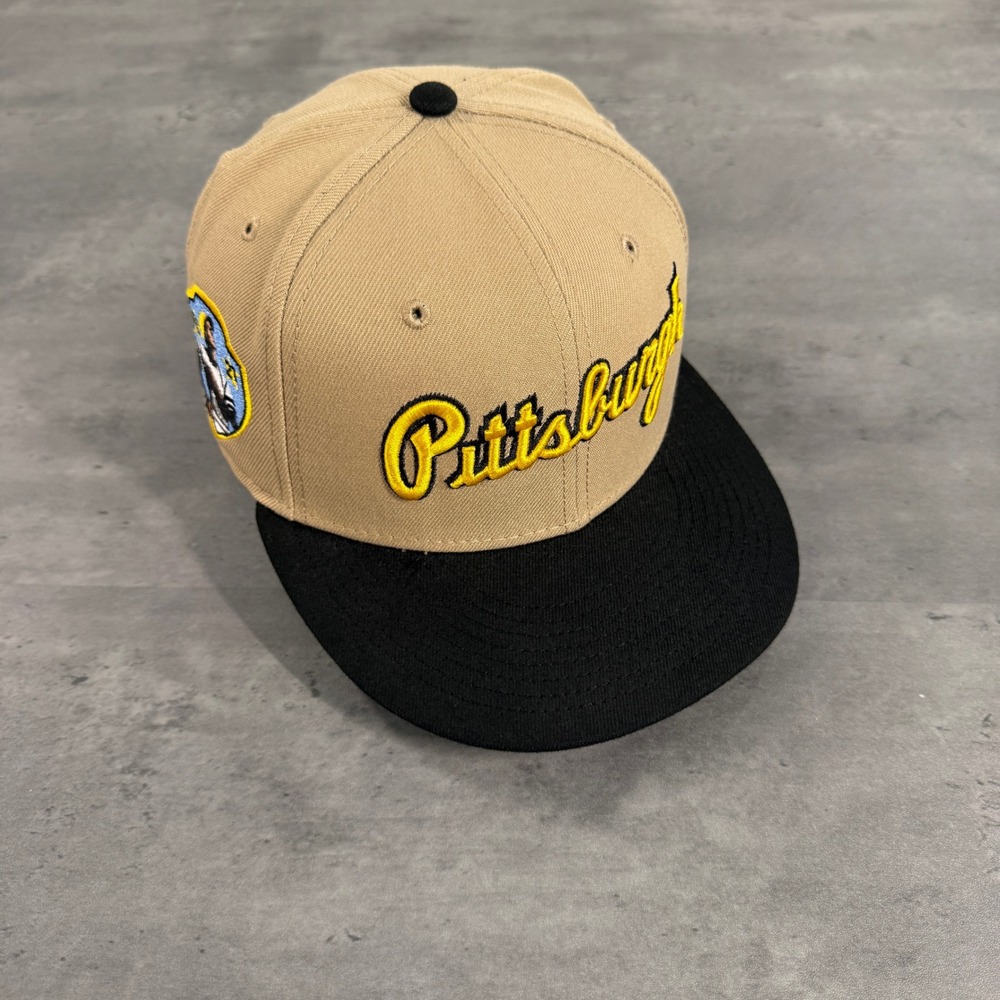 Hat Club Pittsburgh Pirates New Era Cap 7 Tan Black Roberto Clemente Spellout